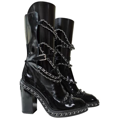 chanel chain obsession boot|Chanel CC Chain Obsession Patent Boots .